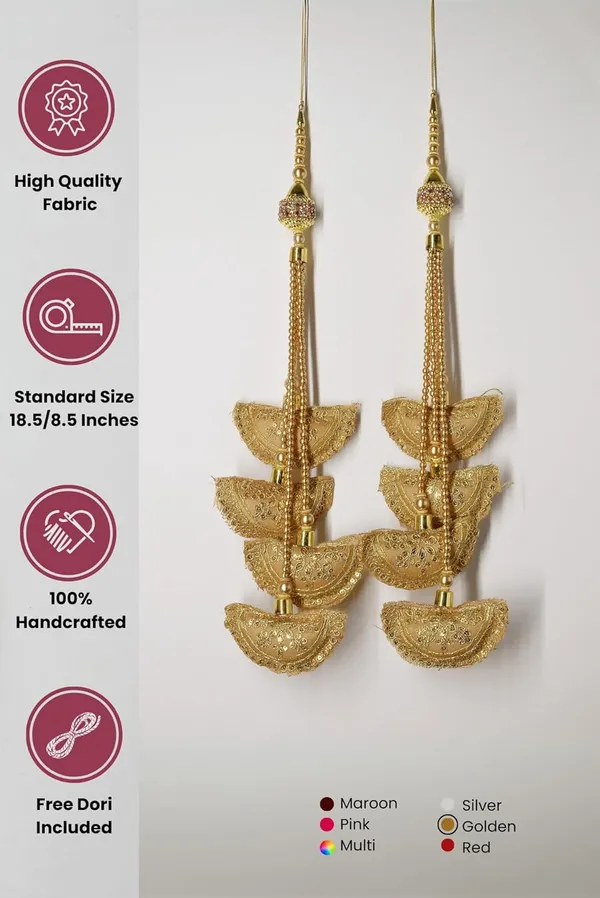 Gold_Handmade_Ethnic_Long_Hanging_Latkan_For_Lehenga_Designer_Work_Tassels_For_Saree,_Blouse_And_Bridal_Wedding_(Pack_Of_4)
