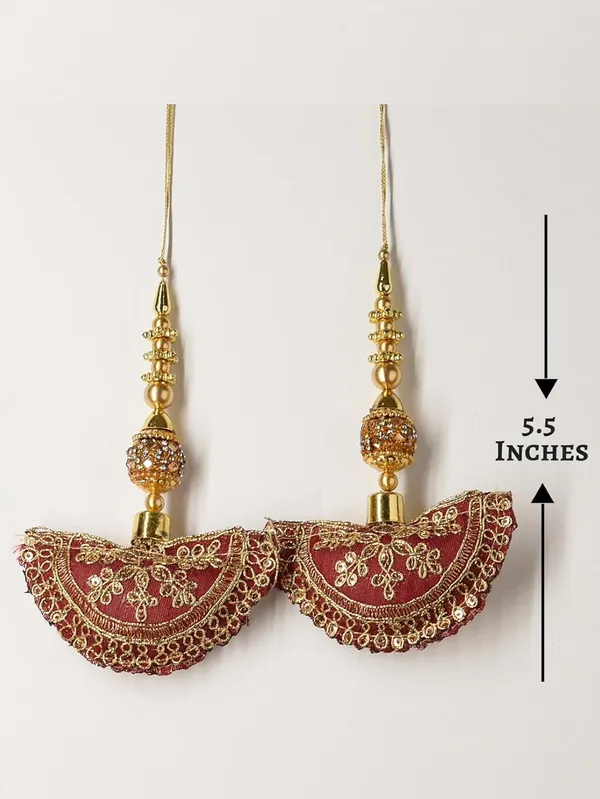 Maroon_Handmade_Ethnic_Long_Hanging_Latkan_For_Bridal_Lehenga_Blouse_Saree_Kurti_Hanging_Tassels__(Pack_Of_2)