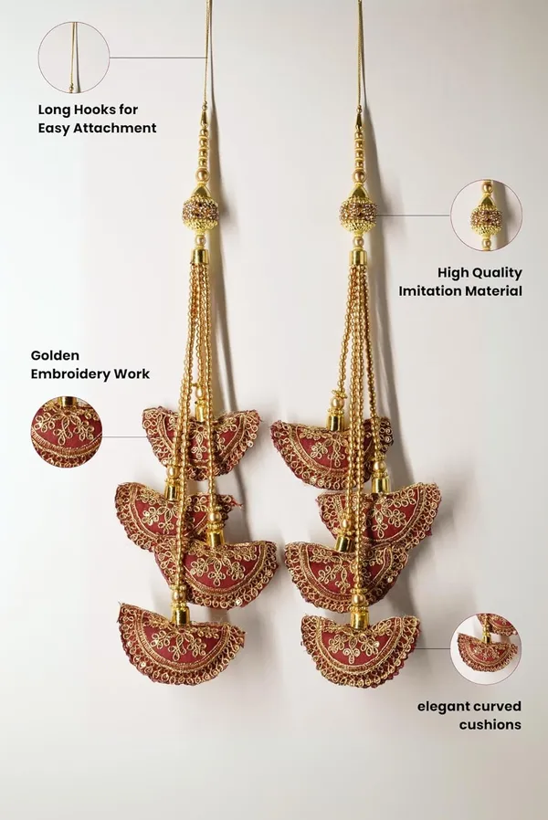 Maroon_Synthetic_Handmade_Ethnic_Long_Hanging_Latkan_For_Lehenga_Designer_Work_Tassels_For_Saree,_Blouse_And_Bridal_Wedding_(Pack_Of_4)