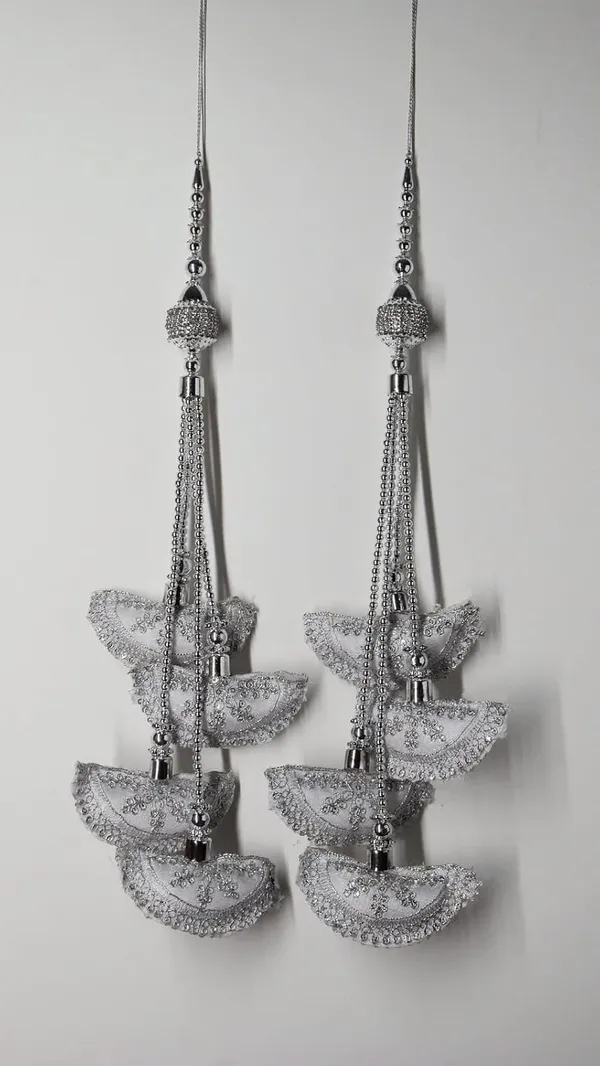 Silver_Handmade_Ethnic_Long_Hanging_Latkan_For_Lehenga_Designer_Work_Tassels_For_Saree,_Blouse_And_Bridal_Wedding__(Pack_Of_4)
