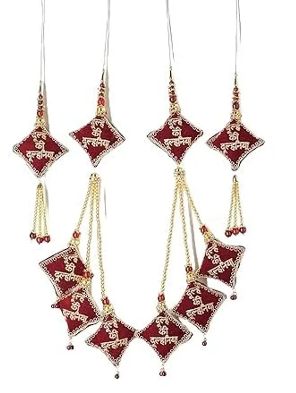 Maroon_Handmade_Custom_Bridal_Velvet_Latkan_For_Blouse_&_Lehenga_Heavy_And_Long_Brooch_(Pack_Of_4)