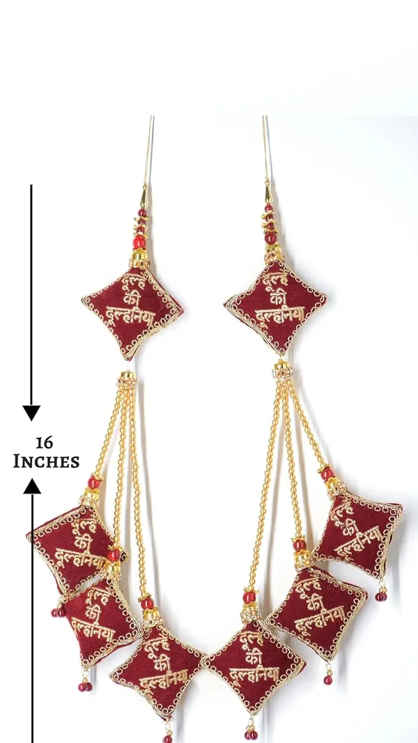 Maroon_Handmade_Custom_Bridal_Velvet_Latkan_For_Blouse_&_Lehenga_Heavy_And_Long_Brooch_(Pack_Of_4)