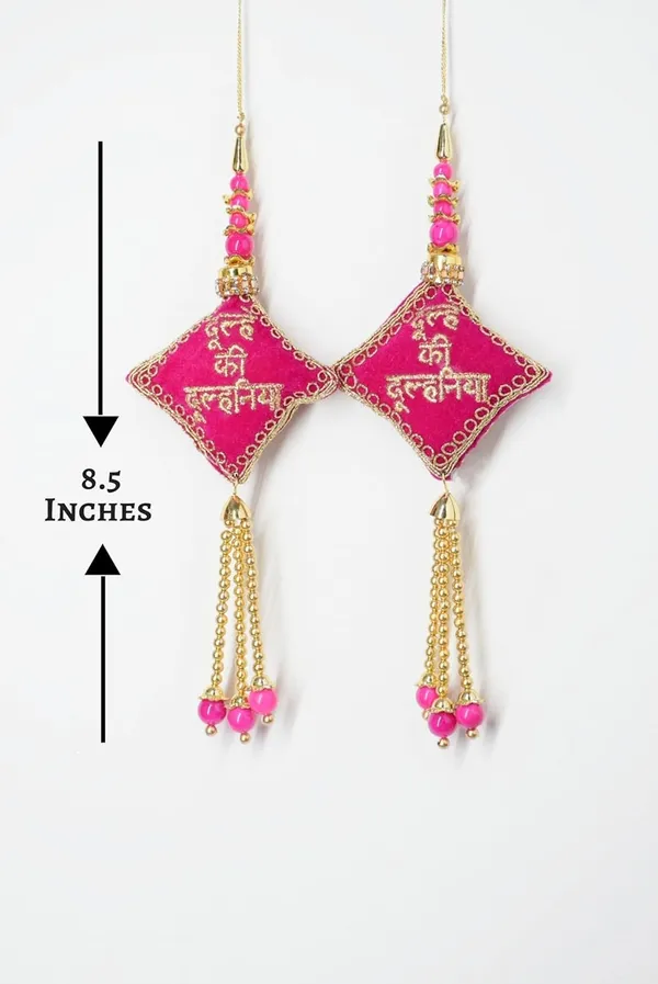 Magenta_Pink_Velvet_Bridal_Latkan_With_Long_Lehenga_&_Blouse,_Strong_&_Durable,_Classic_Style,_4_Count,_Female,_Brooch_Pin_(Pack_Of_4)