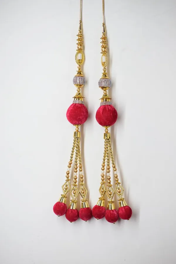 Magenta_Long_Bridal_Heavy_Latkan_Tassel_For_Lehenga_(Pack_Of_1)