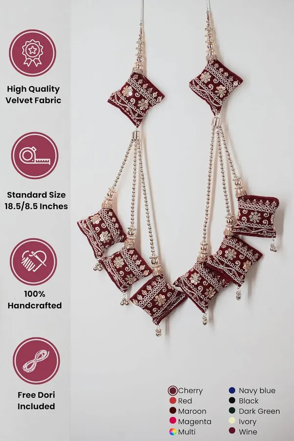 Cherry_Handmade_Ethnic_Hanging_Tassel_For_Lehenga_Saree_Blouse_Kurti_Hanging_Latkan_(Pack_Of_4)