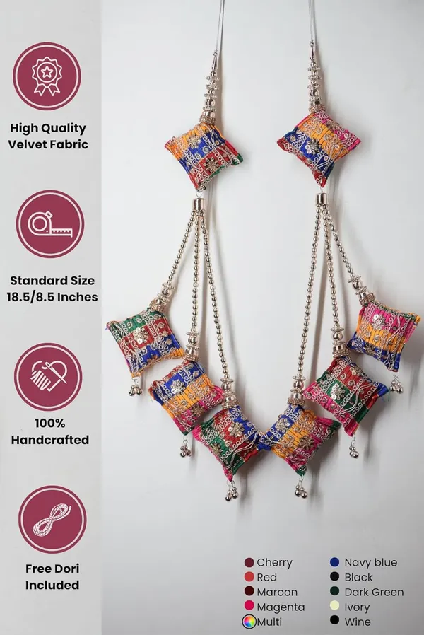 Multi_Handmade_Ethnic_Hanging_Tassel_For_Lehenga_Saree_Blouse_Kurti_Hanging_Latkan_(Pack_Of_2)