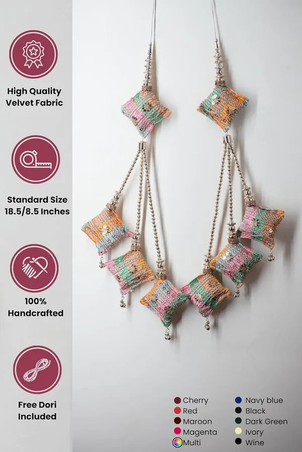 Multi_Handmade_Ethnic_Hanging_Tassel_For_Lehenga_Saree_Blouse_Kurti_Hanging_Latkan_(Pack_Of_2)