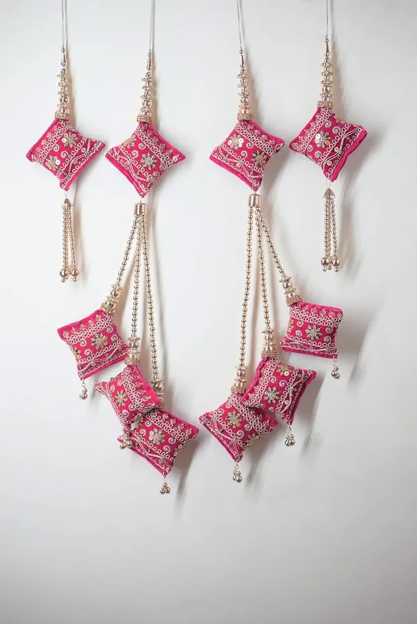 Magenta_Handmade_Ethnic_Hanging_Tassel_For_Lehenga_Saree_Blouse_Kurti_Hanging_Latkan_(Pack_Of_4)