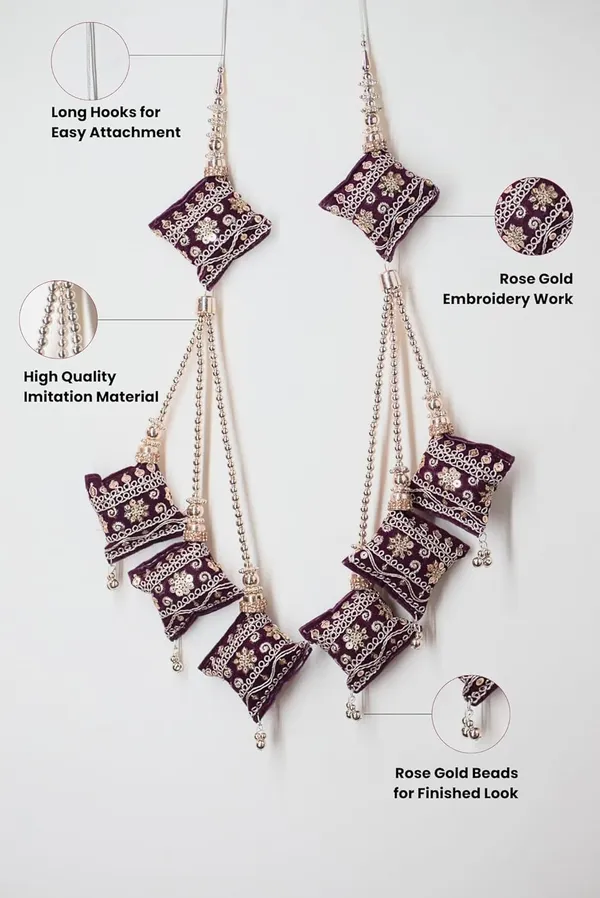 Handmade_Ethnic_Hanging_Tassel_For_Lehenga_Saree_Blouse_Kurti_Hanging_Latkan_-_Wine_(Pack_Of_4)