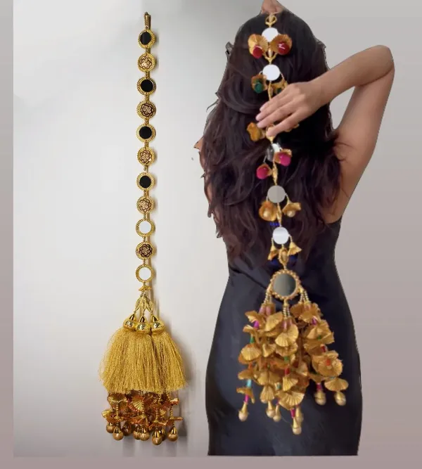 Gold_Hair_Jewellery_Choti_Jadai_Billai_Wedding_Bridal_Mirror_Paranda_Braid_Extension_Braid_Extension_(Pack_Of_4)