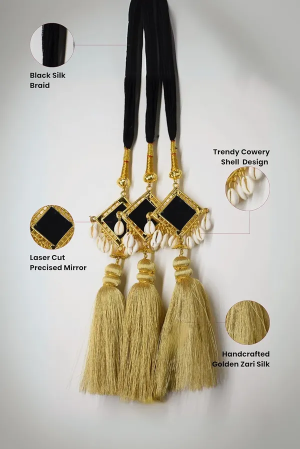 Golden_Big_Square_Mirror_Zari_Handmade_Elegant_Punjabi_Choti_Paranda_Braid_Extension_(Pack_Of_2)