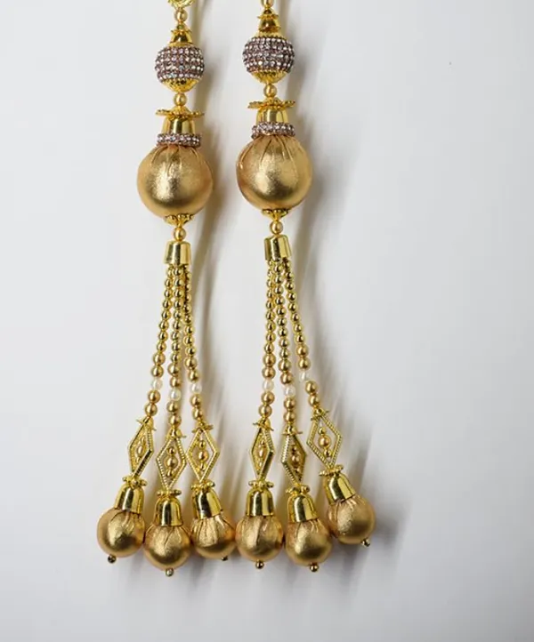 Gold_Long_Bridal_Heavy_Latkan_Tassel_For_Lehenga_(Pack_Of_4)