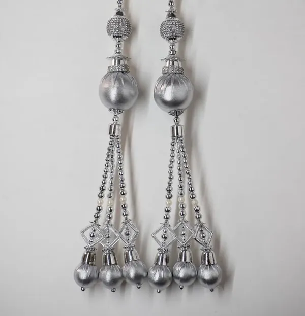 Silver_Long_Bridal_Heavy_Latkan_Tassel_For_Lehenga_(Pack_Of_2)