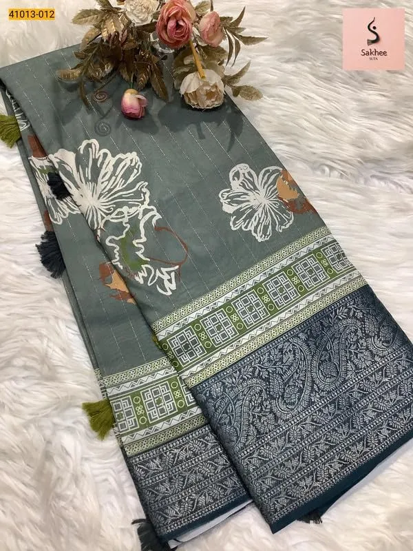 Grey_Moss_Crepe_Silk_Saree_For_Women
