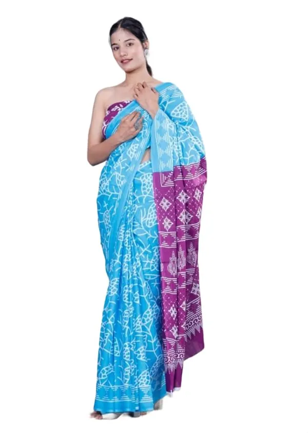 Blue_Mulmul_Cotton_Saree_For_Women