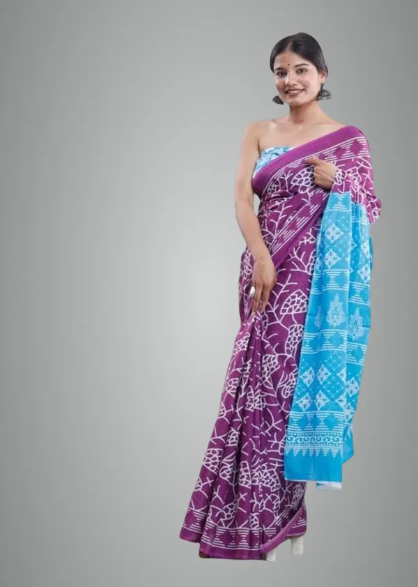 Purple_Mulmul_Cotton_Saree_For_Women
