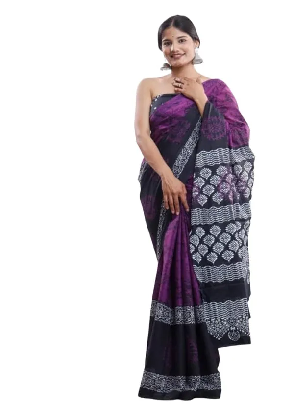 Violet_Mulmul_Cotton_Saree_For_Women