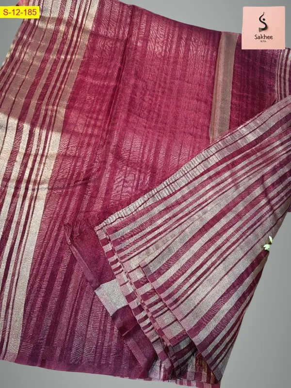 Maroon_Banarasi_Daibal_Tissue_Saree_For_Women