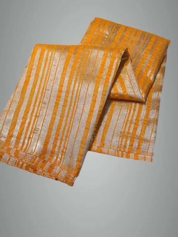 Yellow_Banarasi_Daibal_Tissue_Saree_For_Women