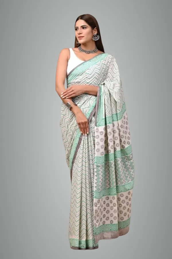 Pista_Mulmul_Cotton_Saree_For_Women