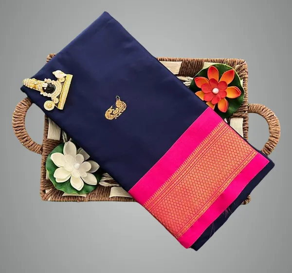 Blue_Silk_Cotton_Saree_For_Women