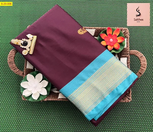 Wine_Silk_Cotton_Saree_For_Women