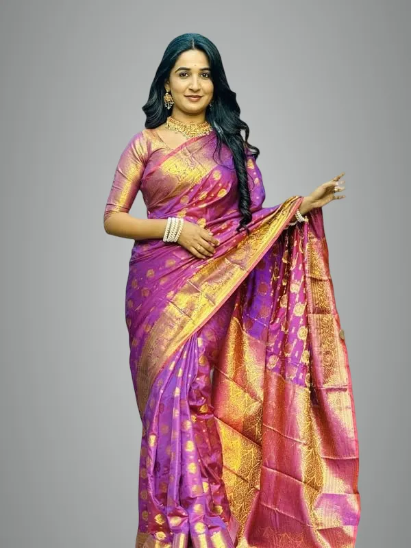 Purple_Banarasi_Soft_Silk_Saree_For_Women