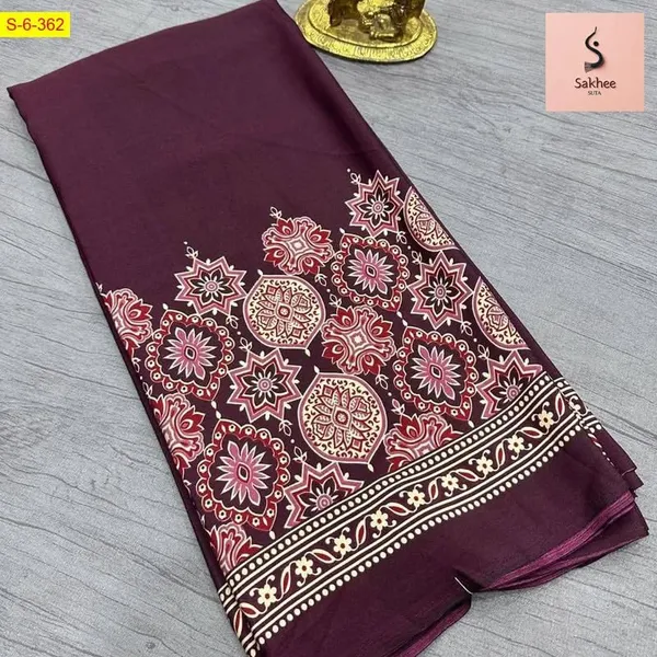 Magenta_Modal_Silk_&_Natural_Gajji_Silk_Saree_with_Unstitched_Blouse_Piece_|5.5_mt
