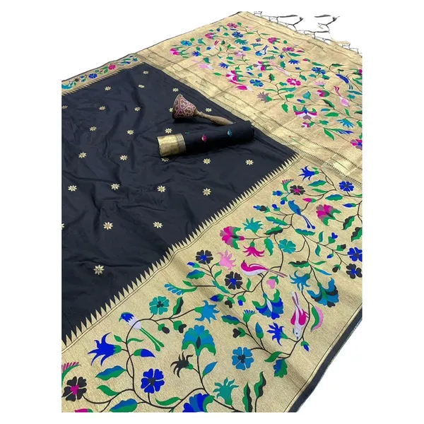 Black_Paithani_Silk_Saree_For_Women