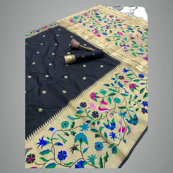 Black_Paithani_Silk_Saree_For_Women