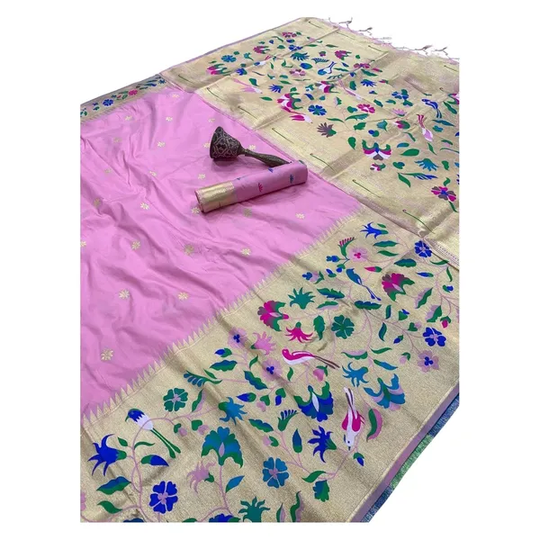 Pink_Paithani_Silk_Saree_For_Women