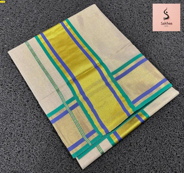 Green_Golden_Tissue_Saree_For_Women