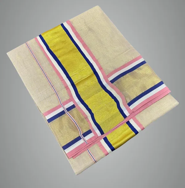 Pink_Golden_Tissue_Saree_For_Women