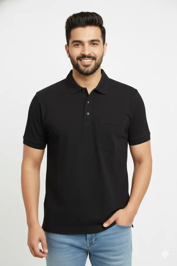 Black_Half_Sleeves_Sinker_T-Shirt_For_Men