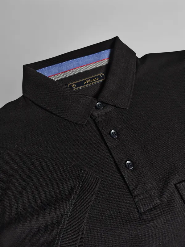 Black_Half_Sleeves_Sinker_T-Shirt_For_Men