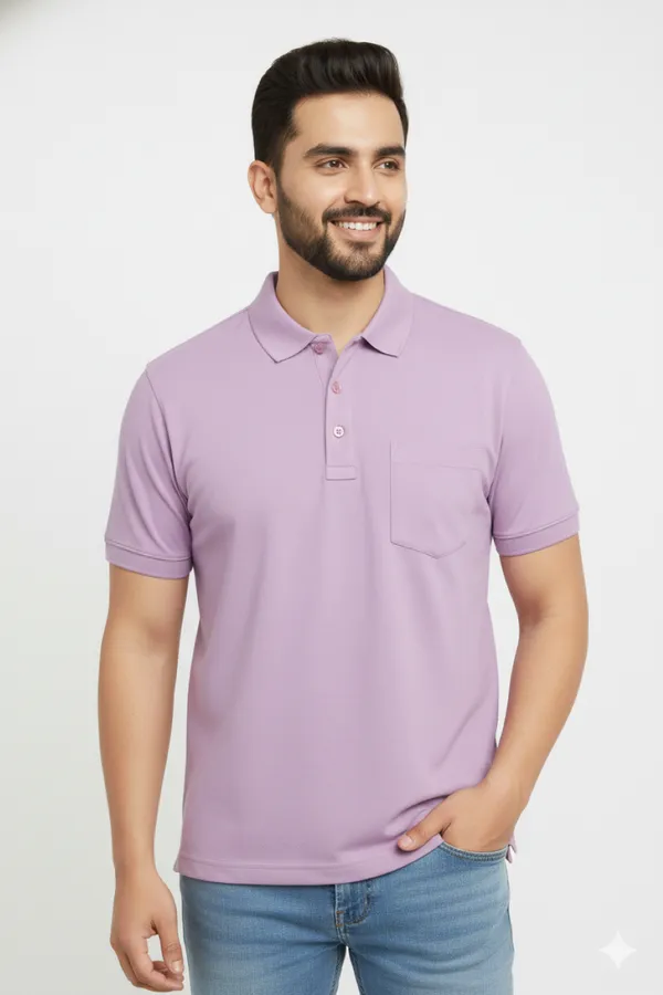 Lavender_Half_Sleeves_Sinker_T-Shirt_For_Men