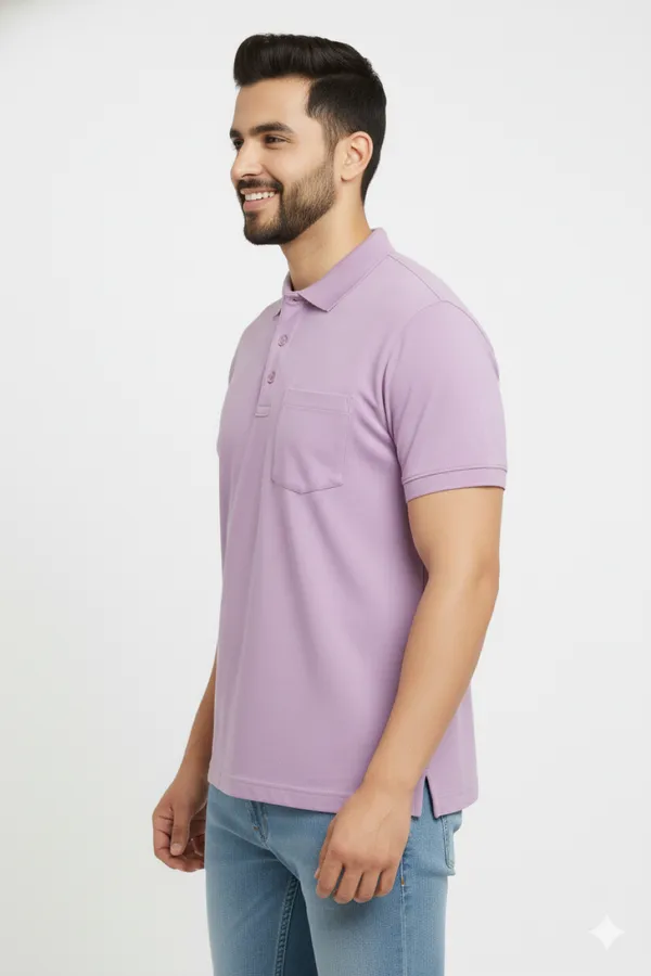 Lavender_Half_Sleeves_Sinker_T-Shirt_For_Men