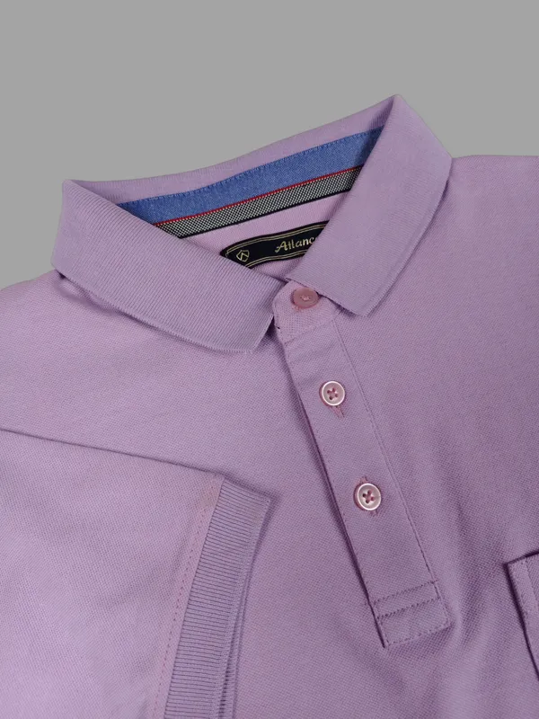 Lavender_Half_Sleeves_Sinker_T-Shirt_For_Men