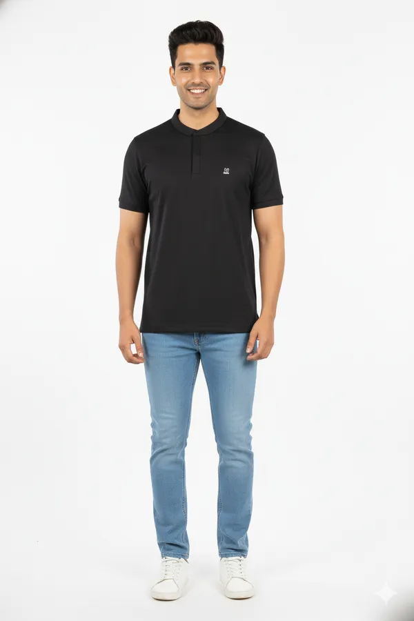 Black_Half_Sleeves_Soft_Sinker_Comfortable_T-Shirt_For_Men