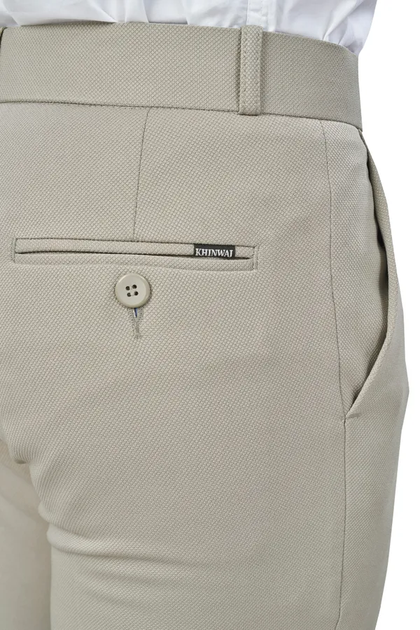 Beige_Textured_Plain_Stylish_&_Comfortable_Bottomwear_Trouser_For_Men
