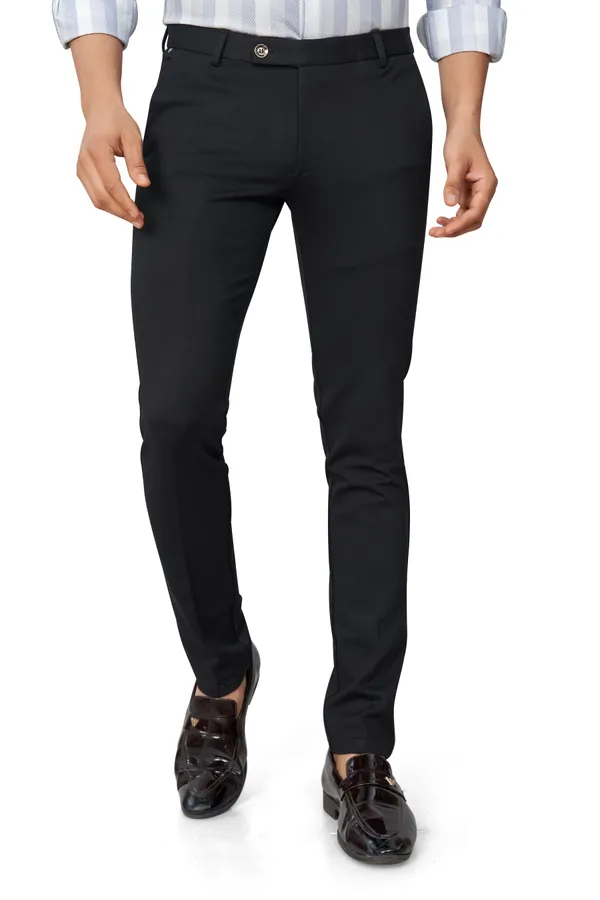Black_Slim_Fit_Texture_Trouser_For_Men