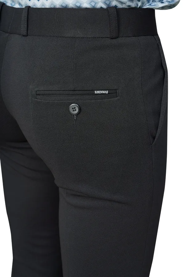 Black_Textured_Plain_Stylish_&_Comfortable_Bottomwear_Trouser_For_Men