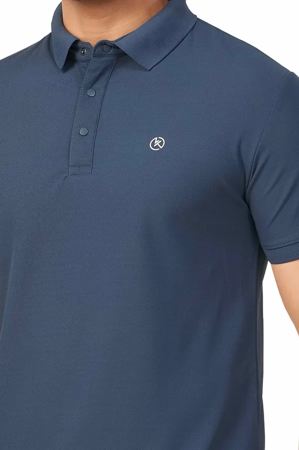 Blue_Plain_Collar_Half_Sleeve_Sinker_Premium_&_Elegant_Casual_&_Sports_Wear_T-Shirt_For_Men