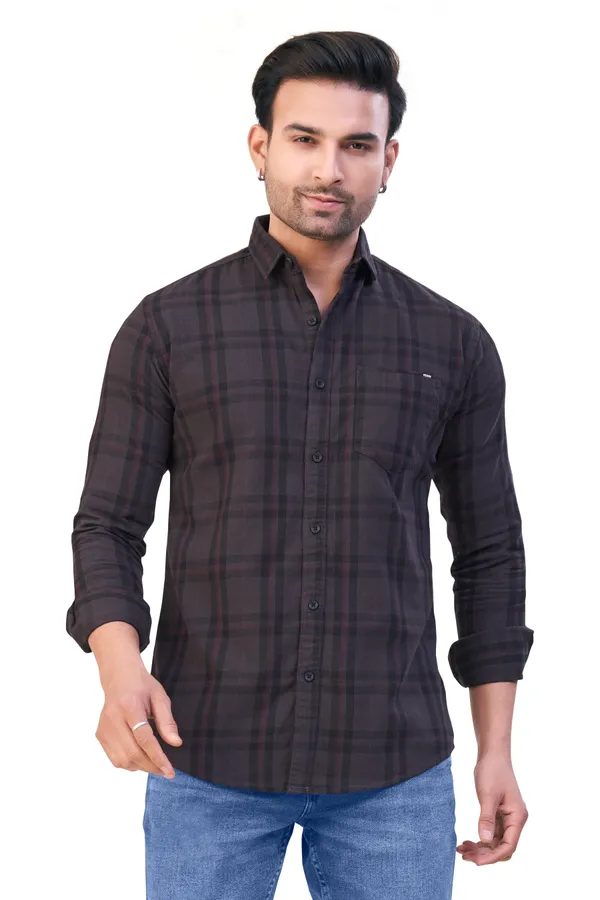Dark_Grey_Checks_Premium_&_Elegant_Casual_Shirt_For_Men