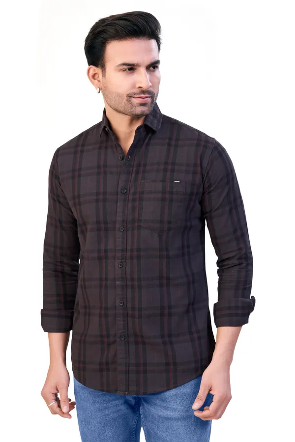 Dark_Grey_Checks_Premium_&_Elegant_Casual_Shirt_For_Men
