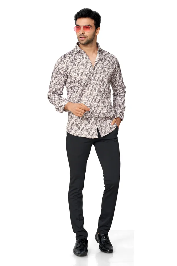 Dark_Grey_Printed_Full_Sleeves_Formal_Shirt_For_Men