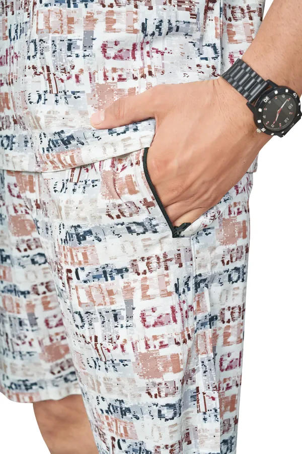 Dark_Peach_Printed_Half_Sleeves_Imported_Trendy_&_Comfortable_Co-Ord_Set_For_Men