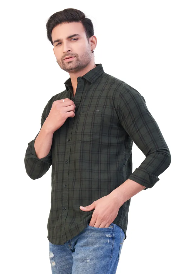 Green_Checks_Premium_&_Elegant_Casual_Shirt_For_Men