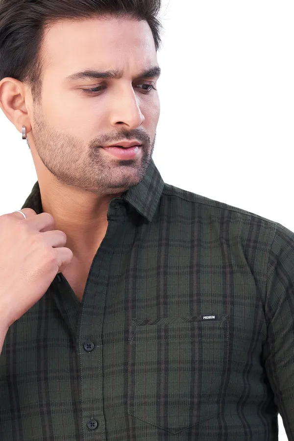 Green_Checks_Premium_&_Elegant_Casual_Shirt_For_Men