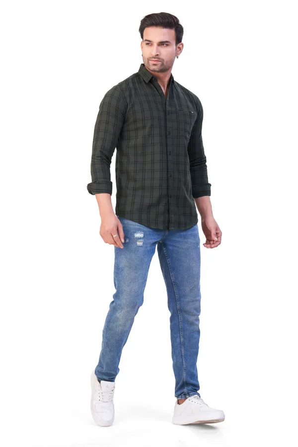 Green_Checks_Premium_&_Elegant_Casual_Shirt_For_Men